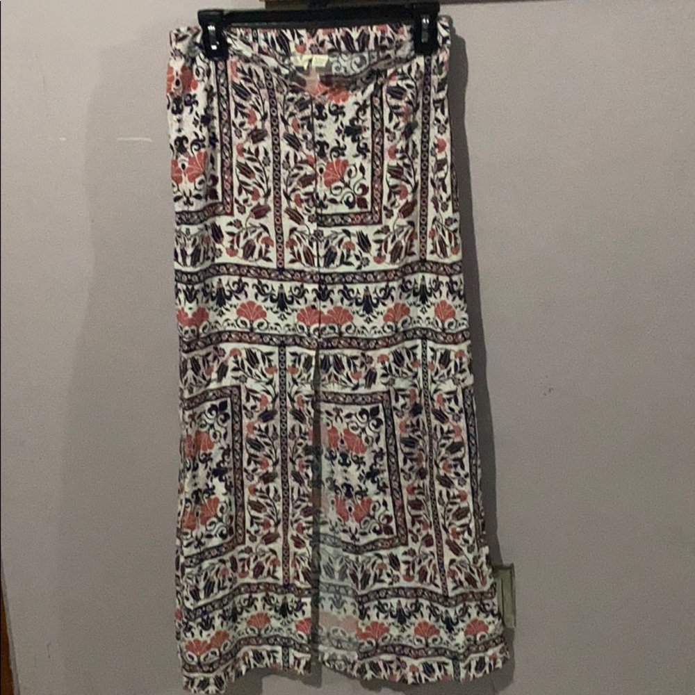 Rosy midi skirt